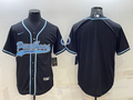 Men’s Carolina Panthers Black Blank Jersey