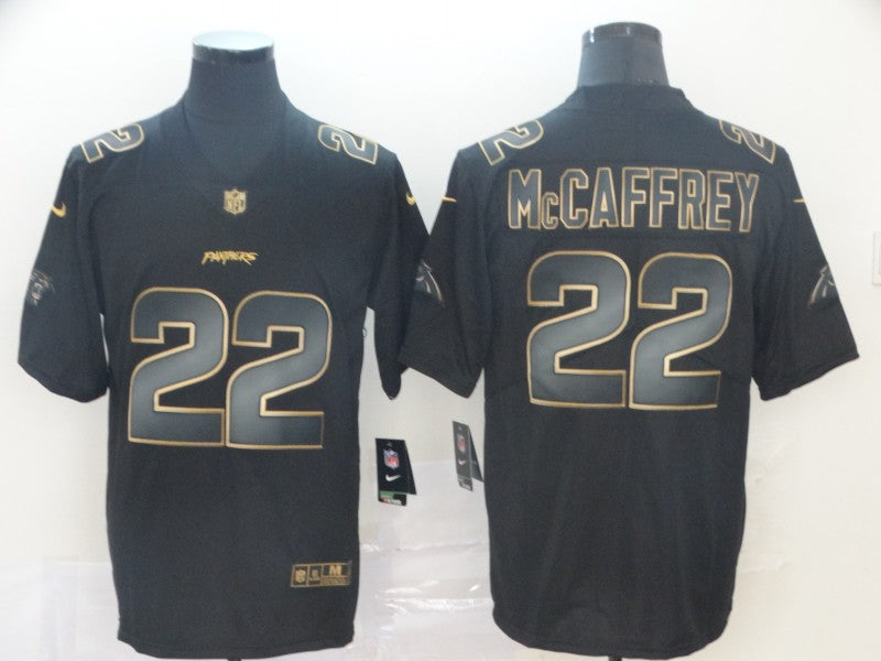 Men’s Carolina Panthers Christian McCaffrey #22 Black Jersey