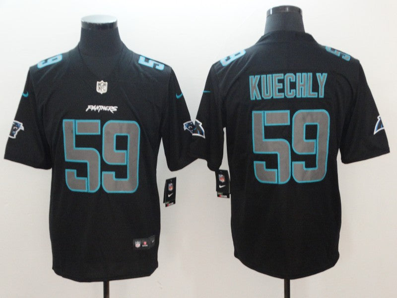 Men’s Carolina Panthers Luke Kuechly #59 Black Jersey