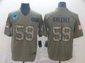 Men’s Carolina Panthers Luke Kuechly #59 Brown Alternate Jersey