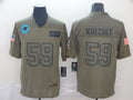Men’s Carolina Panthers Luke Kuechly #59 Brown Jersey