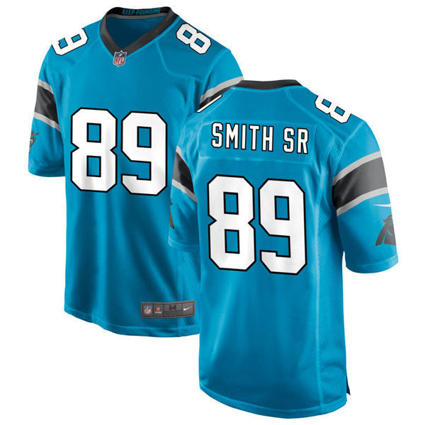 Mens Carolina Panthers Retired Player #89 Steve Smith Sr Nike Blue Vapor Untouchable Limited Jersey