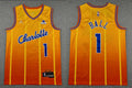 Men’s Charlotte Hornets #1 LaMelo Ball Orange 2025-26 City Edition Swingman Jersey