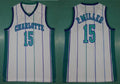 Men’s Charlotte Hornets #15  Percy Miller 1992-93 White Hardwood Classics Soul Swingman Throwback Jersey