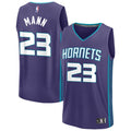Men’s Charlotte Hornets #23 Tre Mann Purple Statement Edition Swingman Jersey