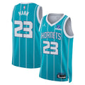 Men’s Charlotte Hornets #23 Tre Mann Teal Icon Edition Swingman Jersey