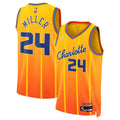 Men’s Charlotte Hornets #24 Brandon Miller Orange 2025-26 City Edition Swingman Jersey