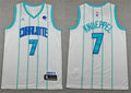 Men’s Charlotte Hornets #7 Kon Knueppel White Association Edition Swingman Jersey
