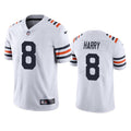 Mens Chicago Bears #8 N’Keal Harry White Alternate 100th Season Classic Jersey