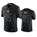 Mens Chicago Bears #85 Cole Kmet Black Rflctv Limited Jersey