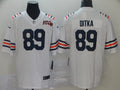 Men’s Chicago Bears #89 Mike Ditka White 100th Season Alternate Classic Limited Jersey