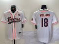 Men’s Chicago Bears Caleb Williams #18 White Jersey