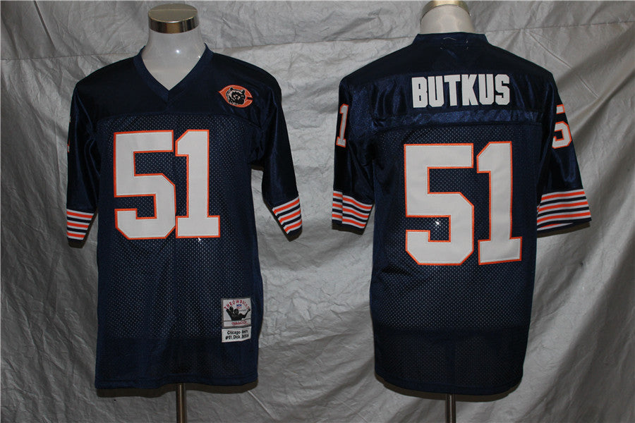 Men’s Chicago Bears Dick Butkus Mitchell & Ness Navy Legacy Jersey