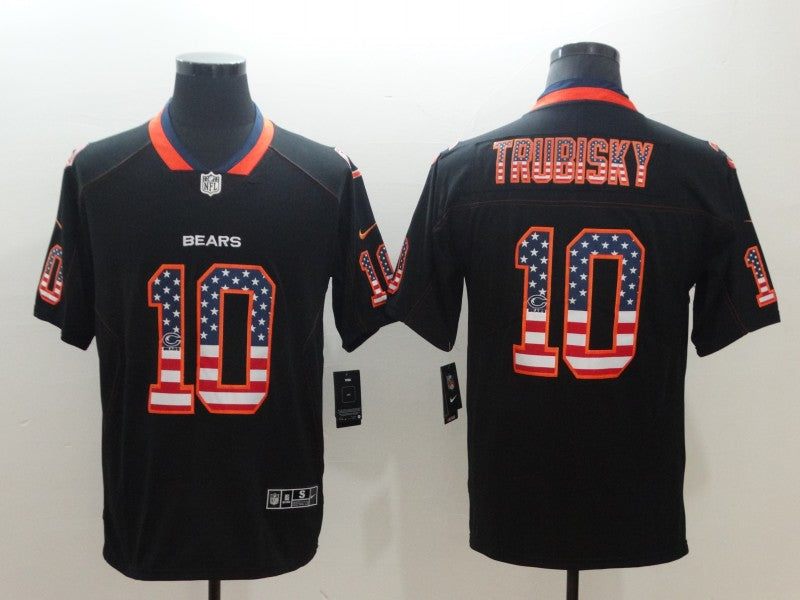 Men’s Chicago Bears Mitch Trubisky #10 Black Team Jersey