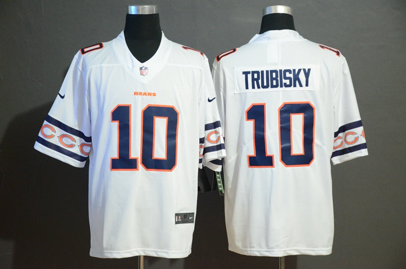 Men’s Chicago Bears Mitch Trubisky #10 White Jersey