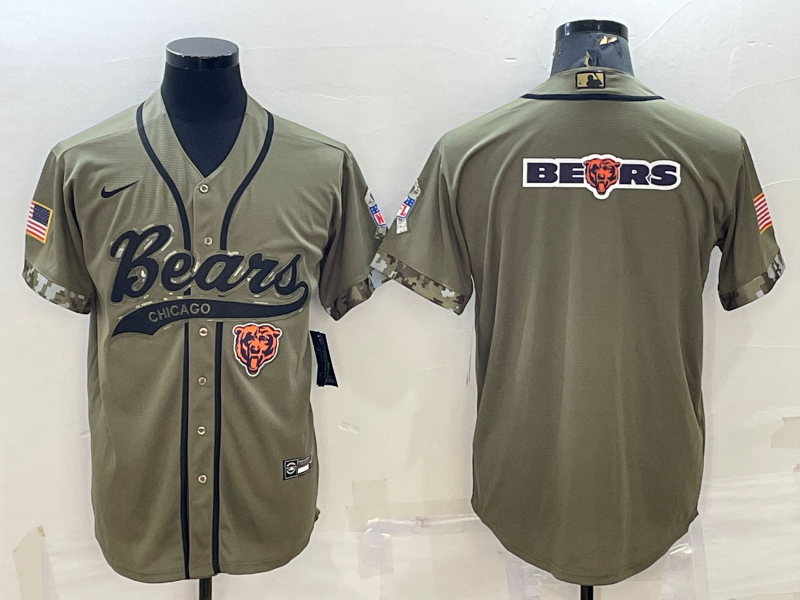 Men’s Chicago Bears Olive 2022 Salute To Service Limited Jersey