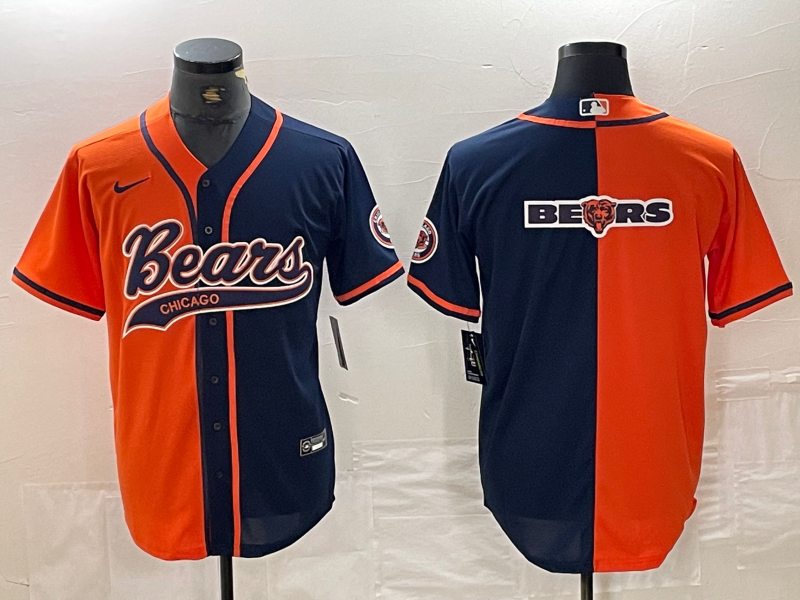 Men’s Chicago Bears Orange/Navy Jersey Joint Edition