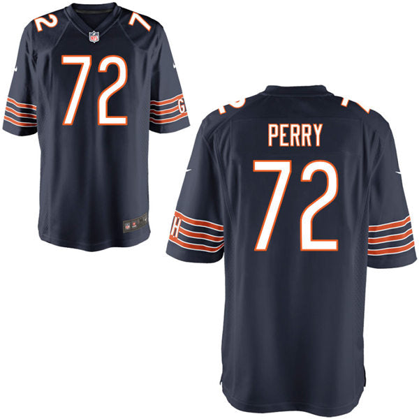 Mens Chicago Bears Retired Player #72 William Perry Nike Navy Vapor Untouchable Limited Jersey