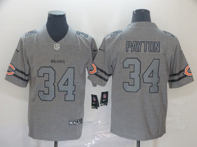 Men’s Chicago Bears Walter Payton #34 Gray Jersey