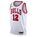 Mens Chicago Bulls #12 Zach Collins White Association Edition Swingman Jersey