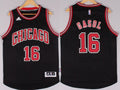 Men’s Chicago Bulls #16 Pau Gasol 2015 Revolution 30 Swingman Black Jersey