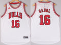 Men’s Chicago Bulls #16 Pau Gasol 2015 Revolution 30 Swingman White Jersey