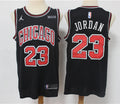 Men’s Chicago Bulls #23 Michael Jordan Full Black Jordan Brand Jersey