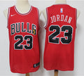 Men’s Chicago Bulls #23 Michael Jordan Nike Red NBA Larry O’Brien Championship Trophy Jersey