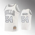 Mens Chicago Bulls #54 Horace Grant Mitchell & Ness 1997-98 White Out Hardwood Classics Jersey