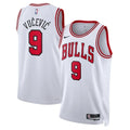 Mens Chicago Bulls #9 Nikola Vucevic Nike White Association Edition Swingman Jersey