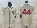Men’s Chicago Cubs Anthony Rizzo #44 Cream Name Jersey