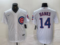 Men’s Chicago Cubs Ernie Banks #14 White Baseball Jersey