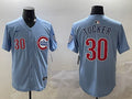 Men’s Chicago Cubs Kyle Tucker #30 Baby Blue 2nd Alternate Limited Jersey