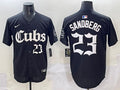 Men’s Chicago Cubs Ryne Sandberg #23 Black Jersey