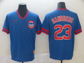 Men’s Chicago Cubs Ryne Sandberg #23 Blue Stitched Jersey