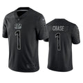Men’s Cincinnati Bengals #1 Ja’Marr Chase Black Rflctv Limited Jersey