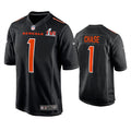 Men’s Cincinnati Bengals #1 Ja’Marr Chase Nike Black Super Bowl LVI Bound Game Fashion Jersey