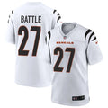 Mens Cincinnati Bengals #27 Jordan Battle White Vapor F.U.S.E. Limited Jersey
