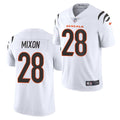 Men’s Cincinnati Bengals #28 Joe Mixon 2021 Nike White Vapor Limited Jersey