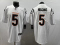 Men’s Cincinnati Bengals #5 Tee Higgins Nike 2023 White Vapor Limited Player Jersey