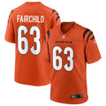 Men’s Cincinnati Bengals #63 Dylan Fairchild Nike Orange Alternate Vapor F.U.S.E. Limited Jersey