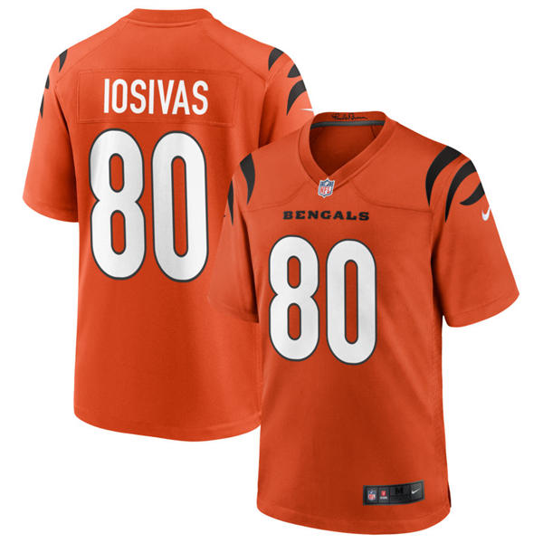 Men’s Cincinnati Bengals #80 Andrei Iosivas Nike Orange Alternate Vapor F.U.S.E. Limited Jersey
