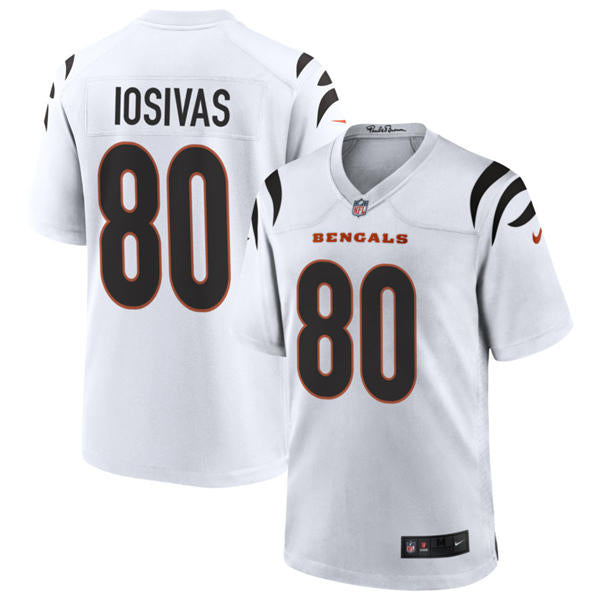 Men’s Cincinnati Bengals #80 Andrei Iosivas Nike White Away Vapor F.U.S.E. Limited Jersey