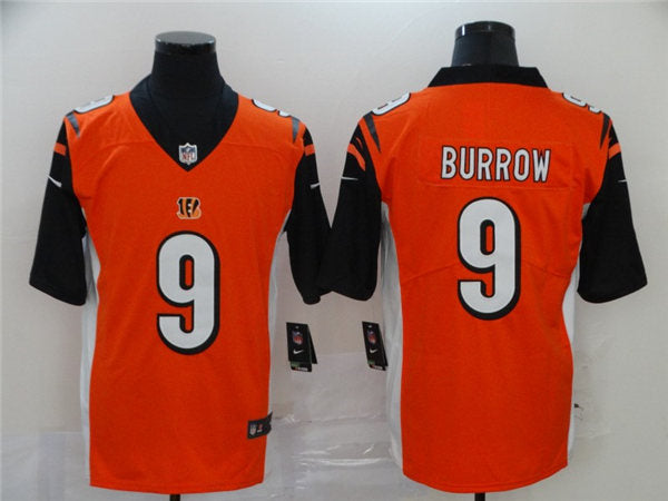 Men’s Cincinnati Bengals #9 Joe Burrow Nike Orange Vapor Untouchable Limited Player Jersey