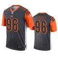 Men’s Cincinnati Bengals #96 Cameron Sample Nike Anthracite Inverted Legend Jersey