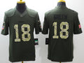 Men’s Cincinnati Bengals A.J. Green #18 Army Green Jersey