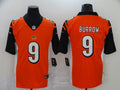 Men’s Cincinnati Bengals Joe Burrow #9 Orange Jersey
