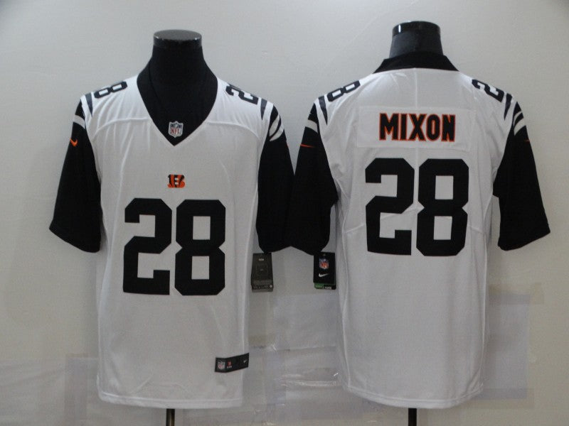 Men’s Cincinnati Bengals Joe Mixon #28 White Jersey