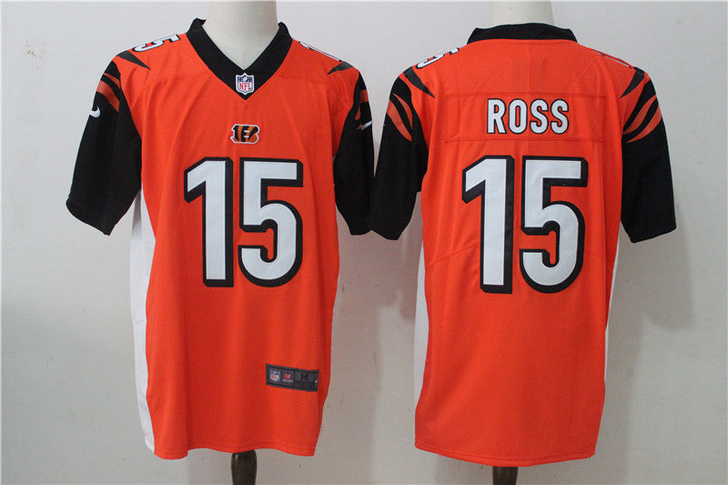 Men’s Cincinnati Bengals John Ross #15 Orange Jersey