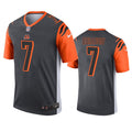Men’s Cincinnati Bengals Retired Player #7 Boomer Esiason Nike Anthracite Inverted Legend Jersey
